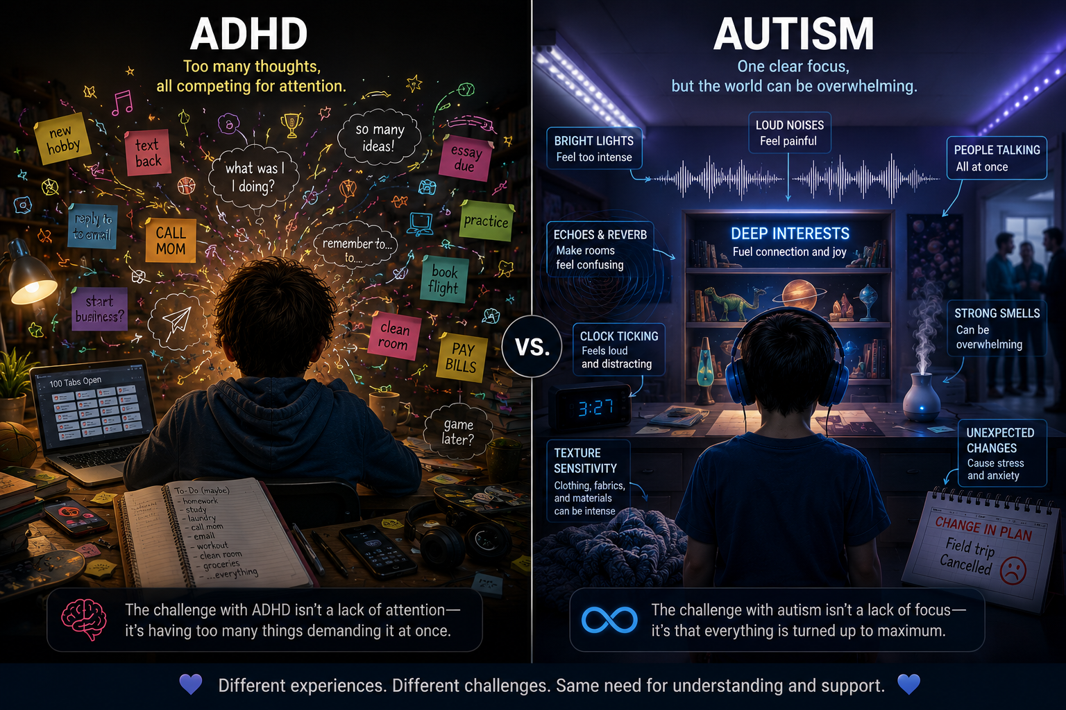 Image for Autism vs ADHD in Kids: Understanding the Differences